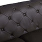 Global United Transitional Top Grain 100% Italian Leather Upholstered Sofa