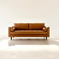 THE VINCENT MID-CENTURY TUFTED LEATHER SOFA