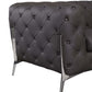Global United Transitional Top Grain 100% Italian Leather Upholstered Sofa