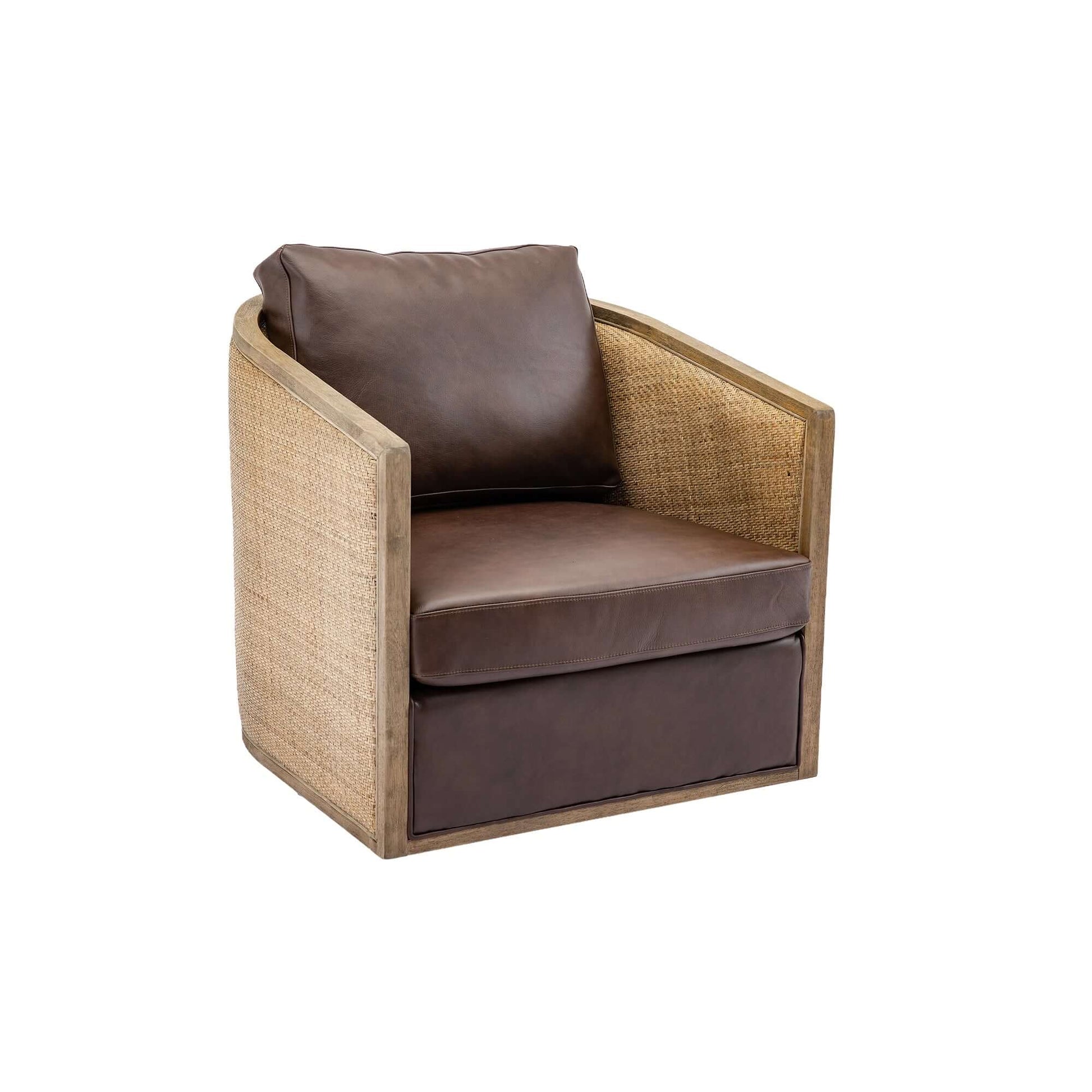 COOLMORE Swivel Barrel Chair, Comfy Round Accent Sofa Chair for Living Room, 360 Degree Swivel Barrel Club Chair, Leisure Arm Chair for Nursery, Hotel, Bedroom, Office, Lounge