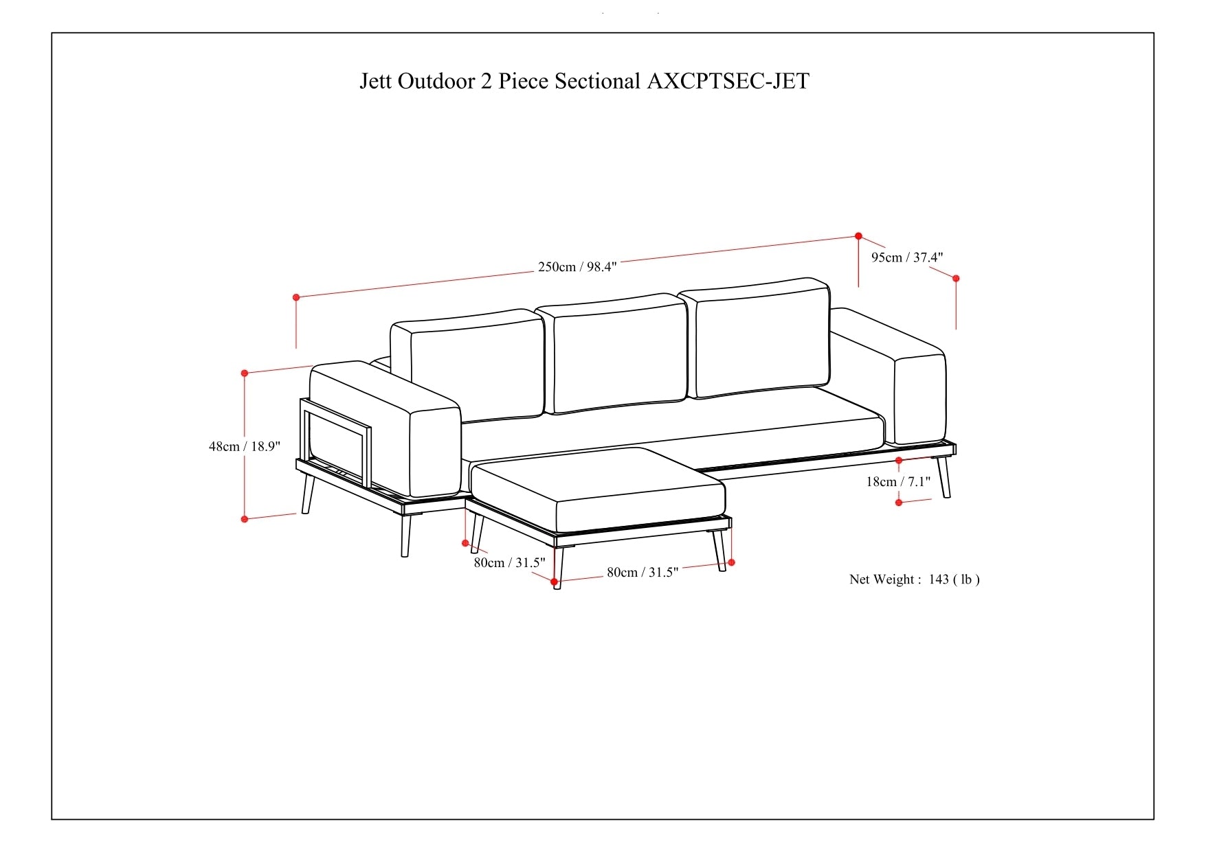 THE JETT SECTIONAL