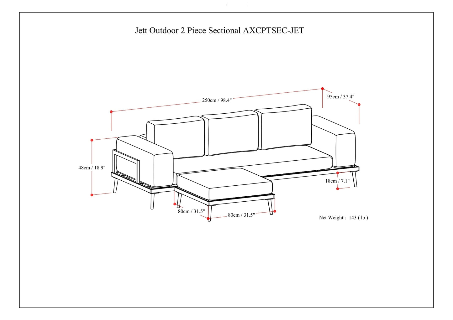 THE JETT SECTIONAL