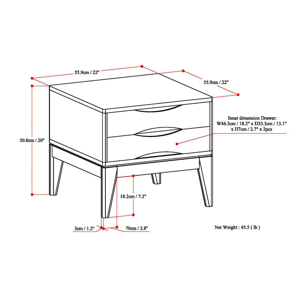 THE HARPER END TABLE