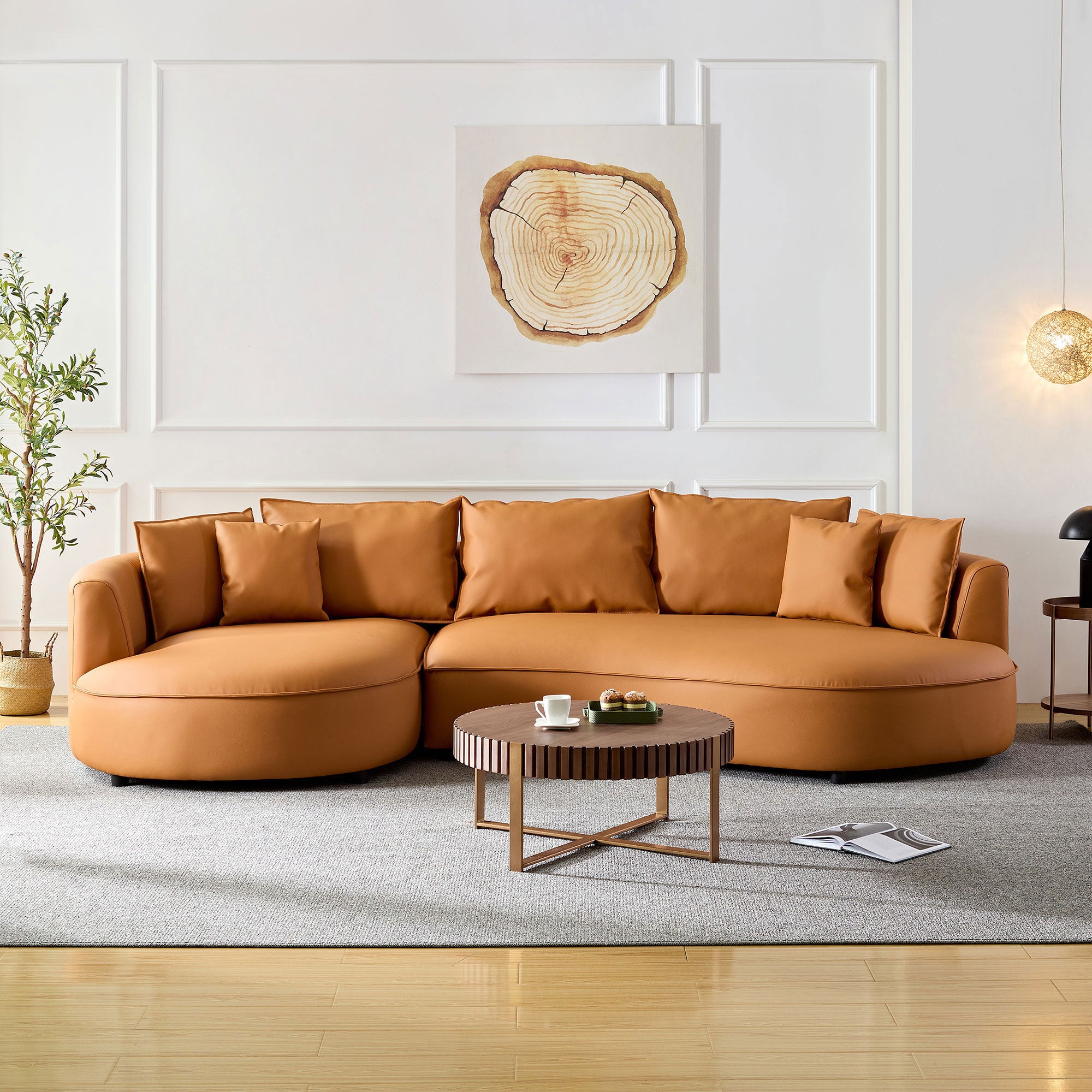 THE DAKOTA Curved Sectional Sofa