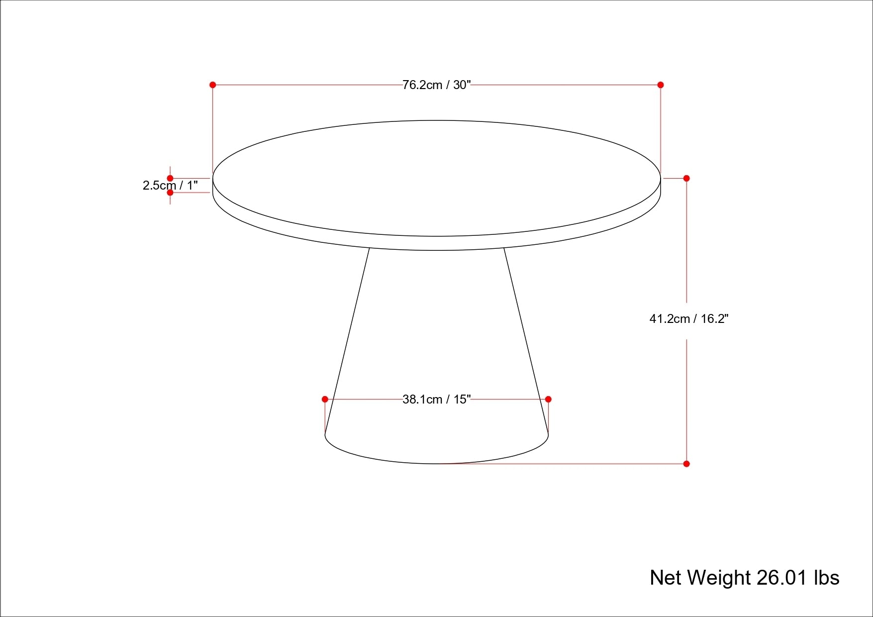 THE WINNIE WALNUT COFFEE TABLE
