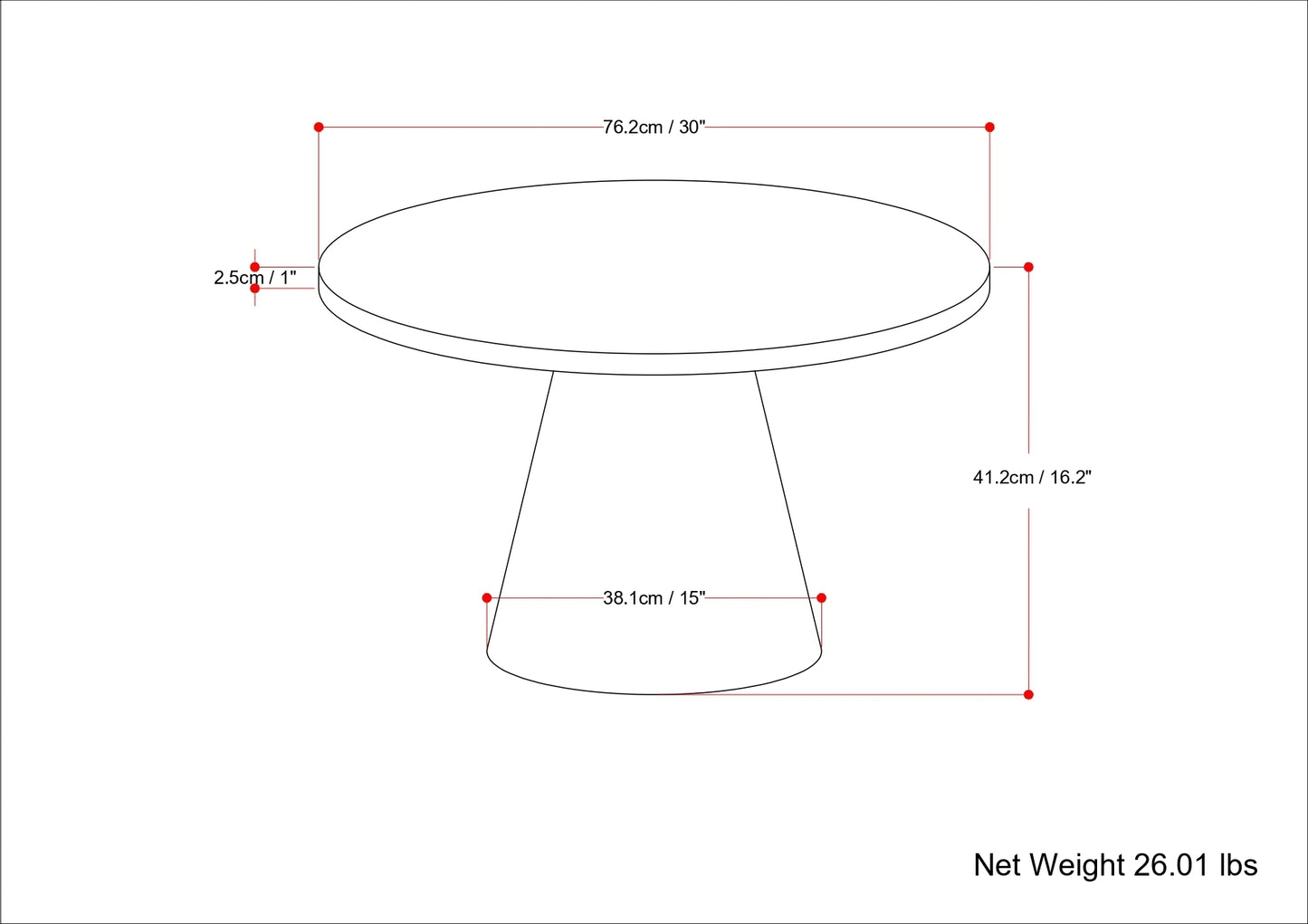 THE WINNIE WALNUT COFFEE TABLE
