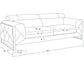 Global United Top Grain Italian Leather Sofa