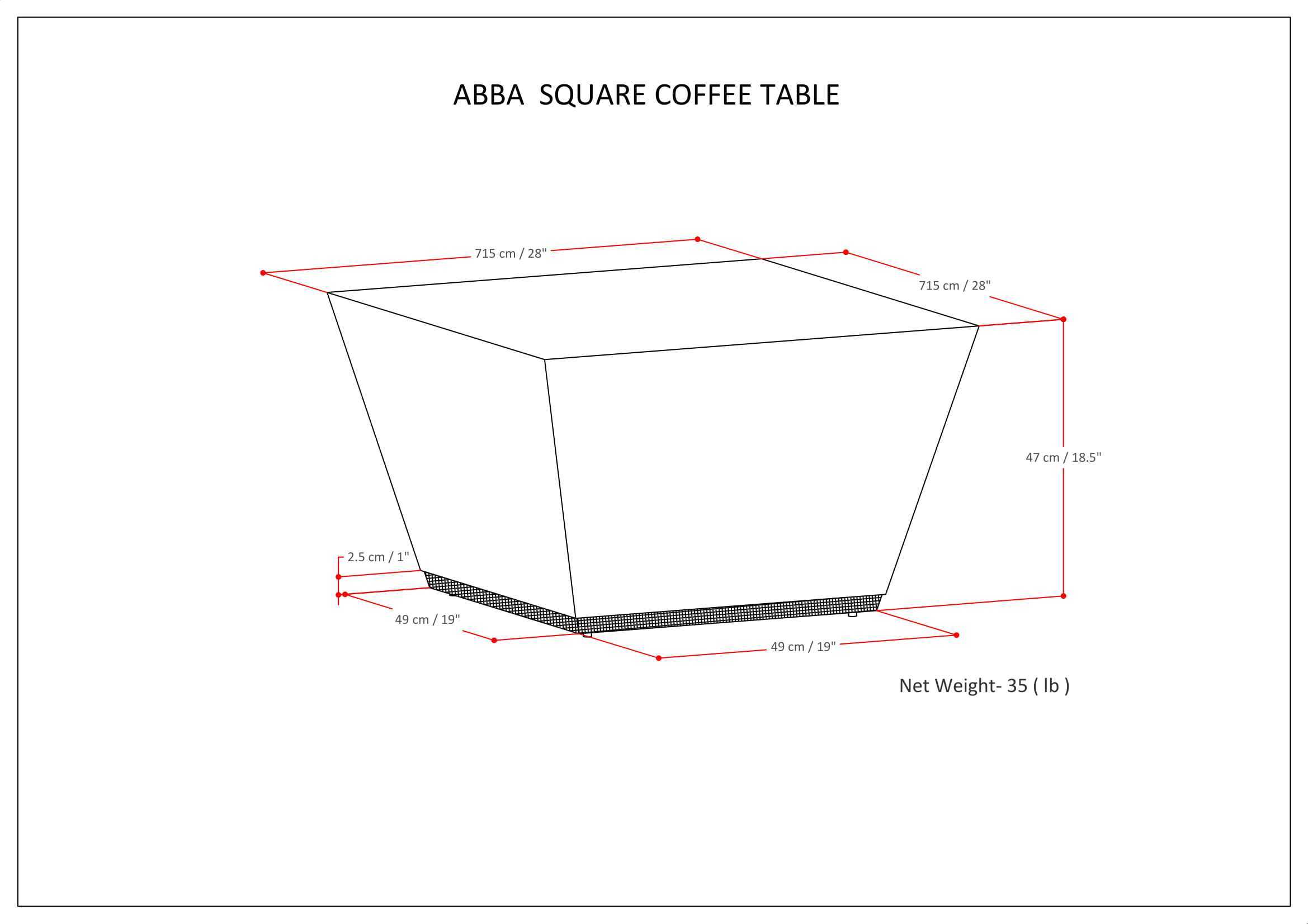 THE ABBA COFFEE TABLE