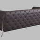 Global United Transitional Top Grain 100% Italian Leather Upholstered Sofa