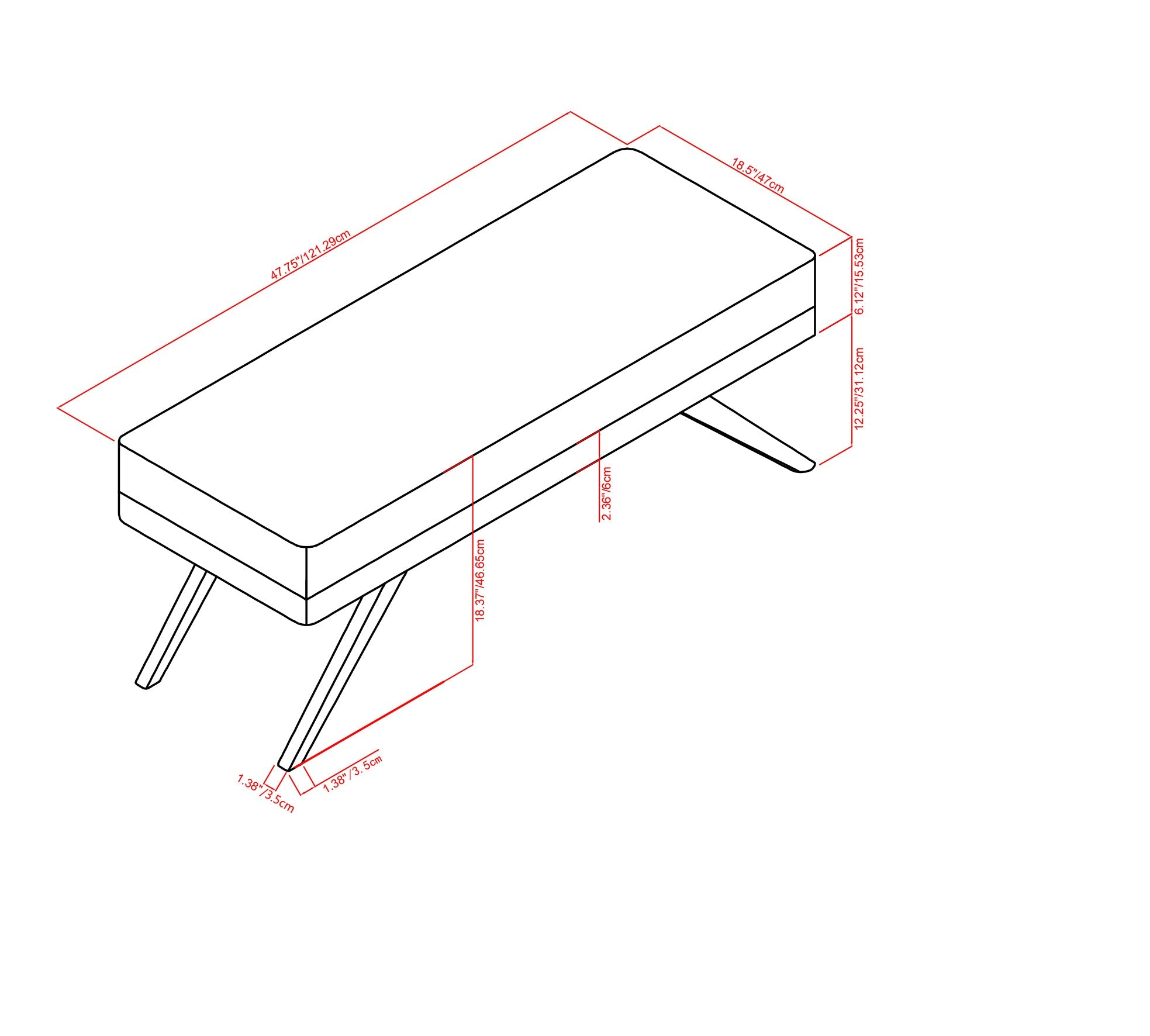 THE CHANELLE OTTOMAN BENCH