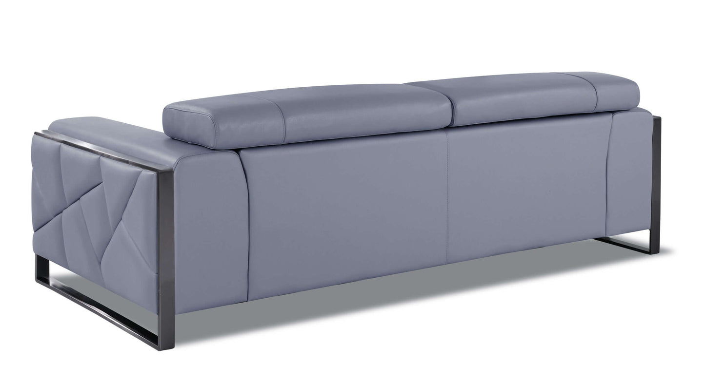 Global United Top Grain Italian Leather Sofa