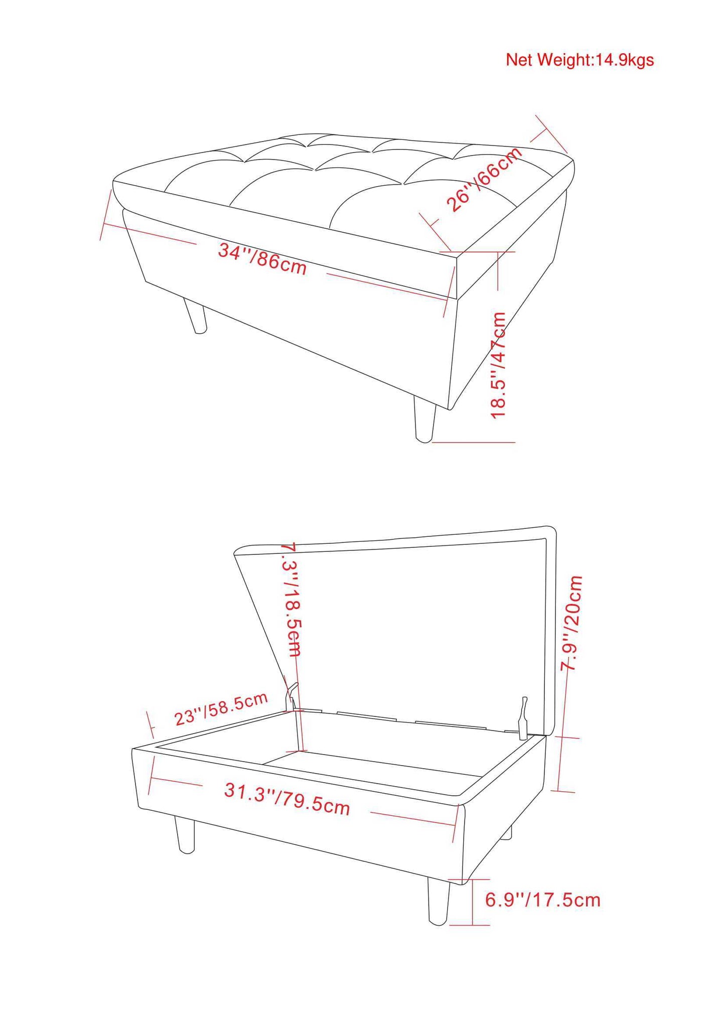 THE SMALL SHAY OTTOMAN