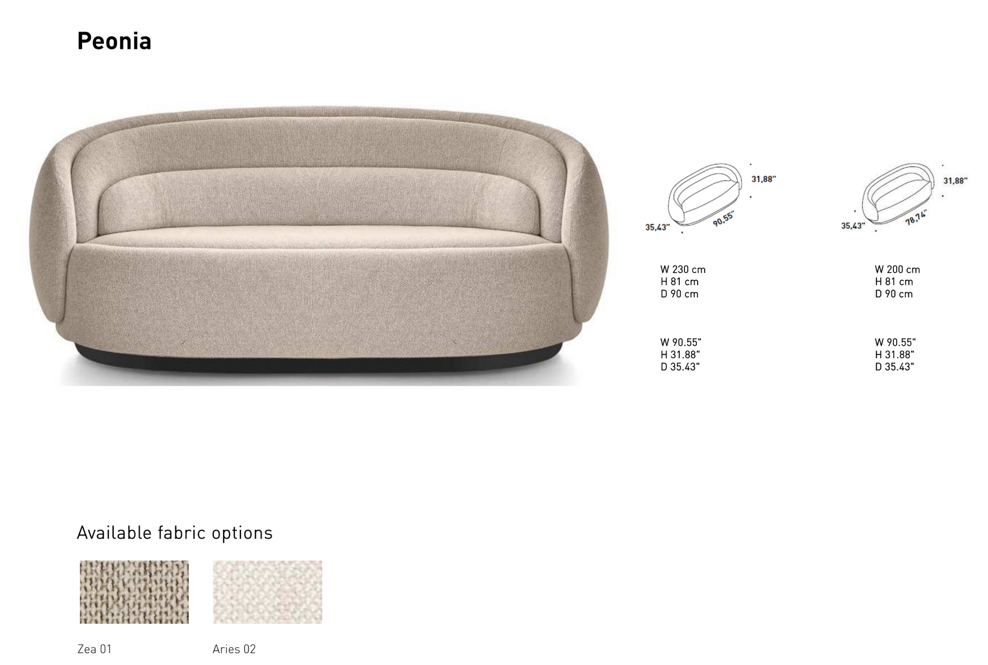 THE PEONIA SOFA