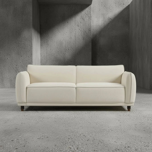 Beige sofa on a gray background