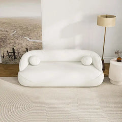ANDREW Beige Boucle Sofa