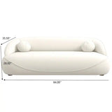 ANDREW Beige Boucle Sofa