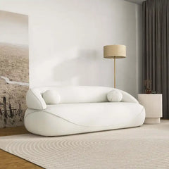 ANDREW Beige Boucle Sofa