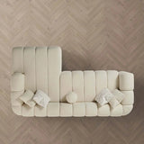 BEATRICE Modern Tufted Ivory Boucle Right Sectional Sofa — product image 2