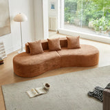 BULLION Modern Curved Sectional Sofa