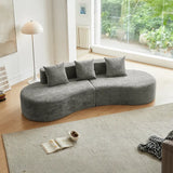 BULLION Modern Curved Sectional Sofa