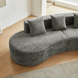 BULLION Modern Curved Sectional Sofa