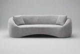 Gray sofa on a plain background