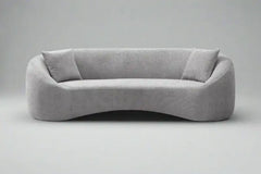 Gray sofa on a plain background