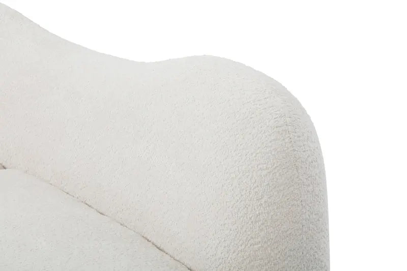 THE CYRUS Modern Sectional Curved Boucle Sofa