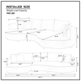 DAKOTA Curved Sectional Sofa