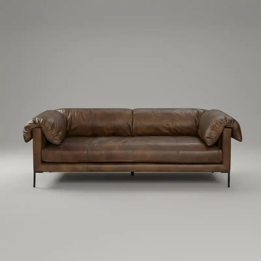 JARON MACHO Leather Sofa