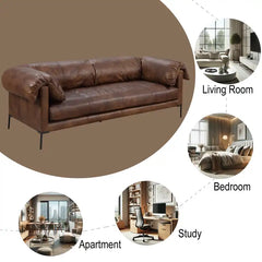 JARON MACHO Leather Sofa