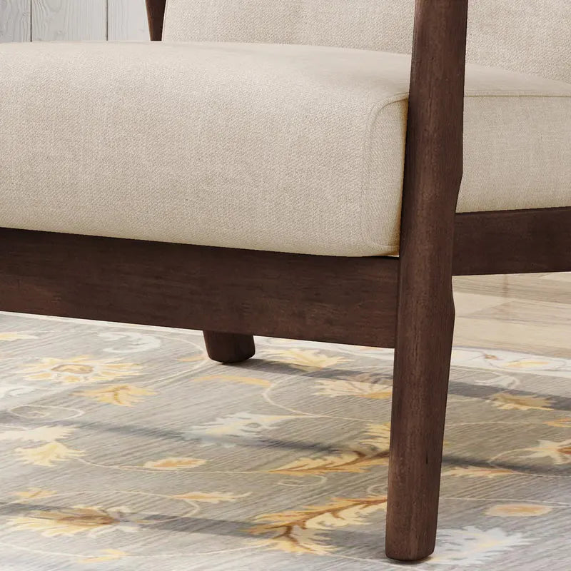 Mid-Century Modern Accent Tufted Armchair by Christopher Knight Home
