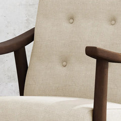 Mid-Century Modern Accent Tufted Armchair by Christopher Knight Home