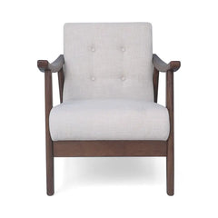 Mid-Century Modern Accent Tufted Armchair by Christopher Knight Home