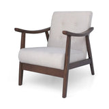 Mid-Century Modern Accent Tufted Armchair by Christopher Knight Home