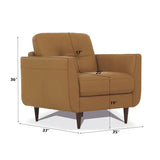 MILANO Camel Italian Leather Chair