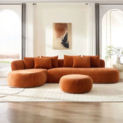 Solara L-Shaped Sofa With Ottoman