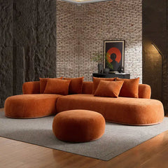 SOLARA L-Shaped Sofa With Ottoman