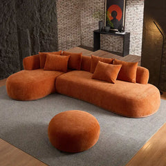 SOLARA L-Shaped Sofa With Ottoman