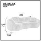 SUKRON Modern Curved Sofa