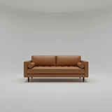VINCENT Mid-Century Tufted Leather Sofa