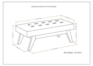 THE DRAPER OTTOMAN BENCH