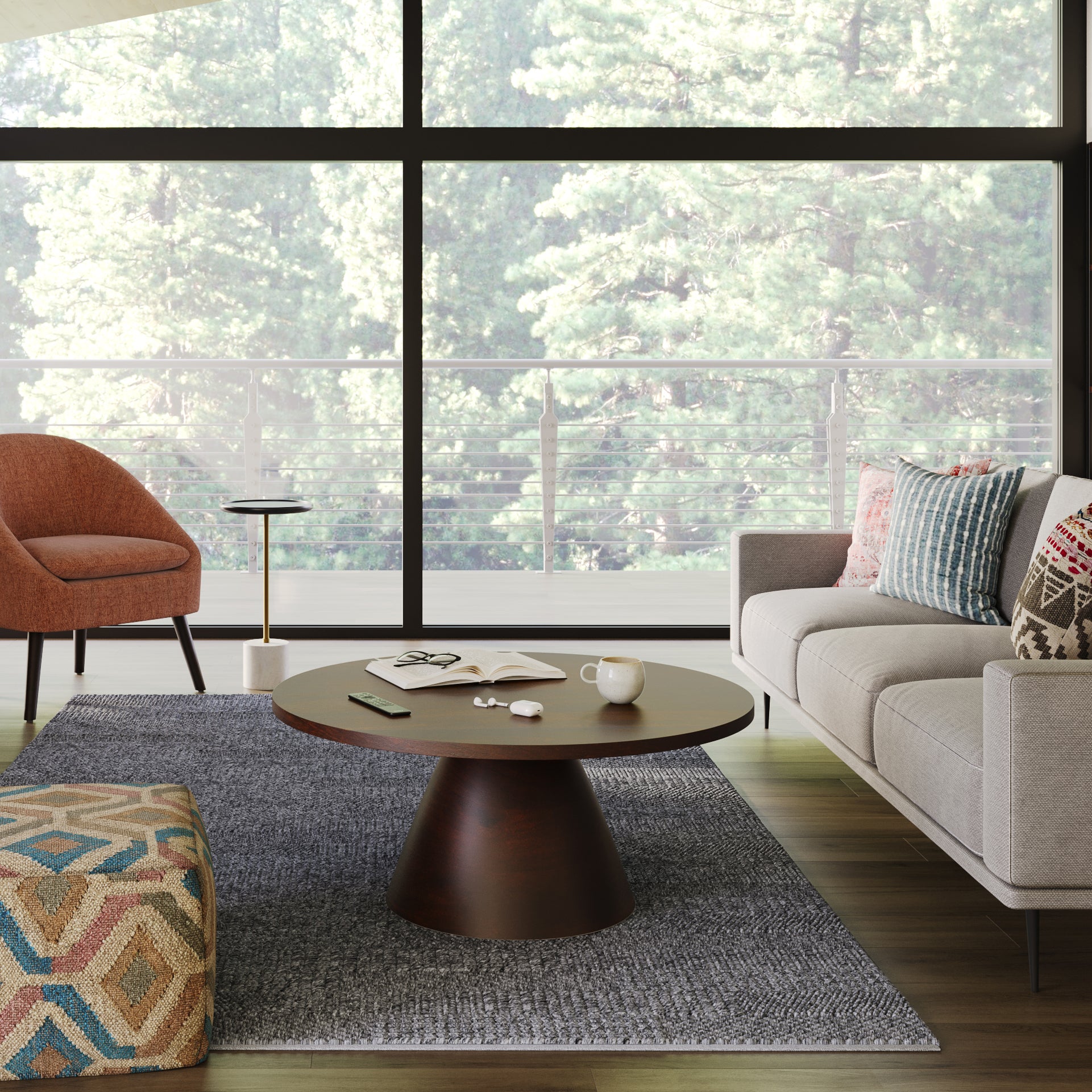 THE WINNIE WALNUT COFFEE TABLE