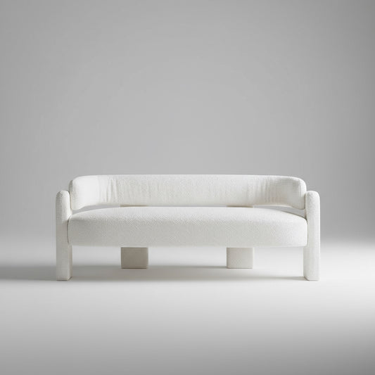 75.59" Wide Boucle Upholstery Modern Sofa for Living Room Beige