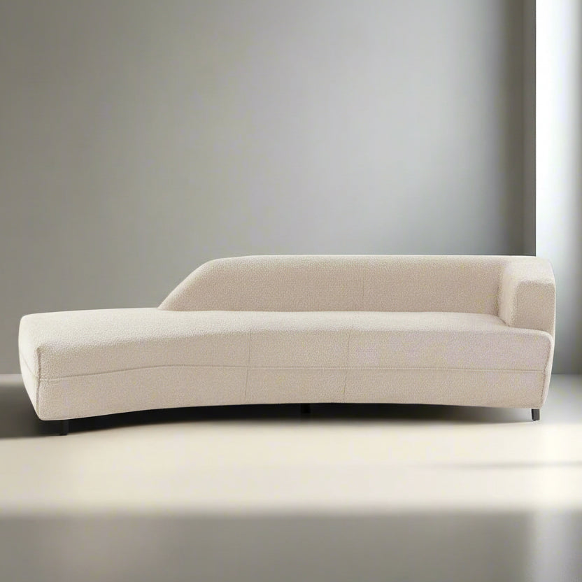 Beige sofa on a plain background