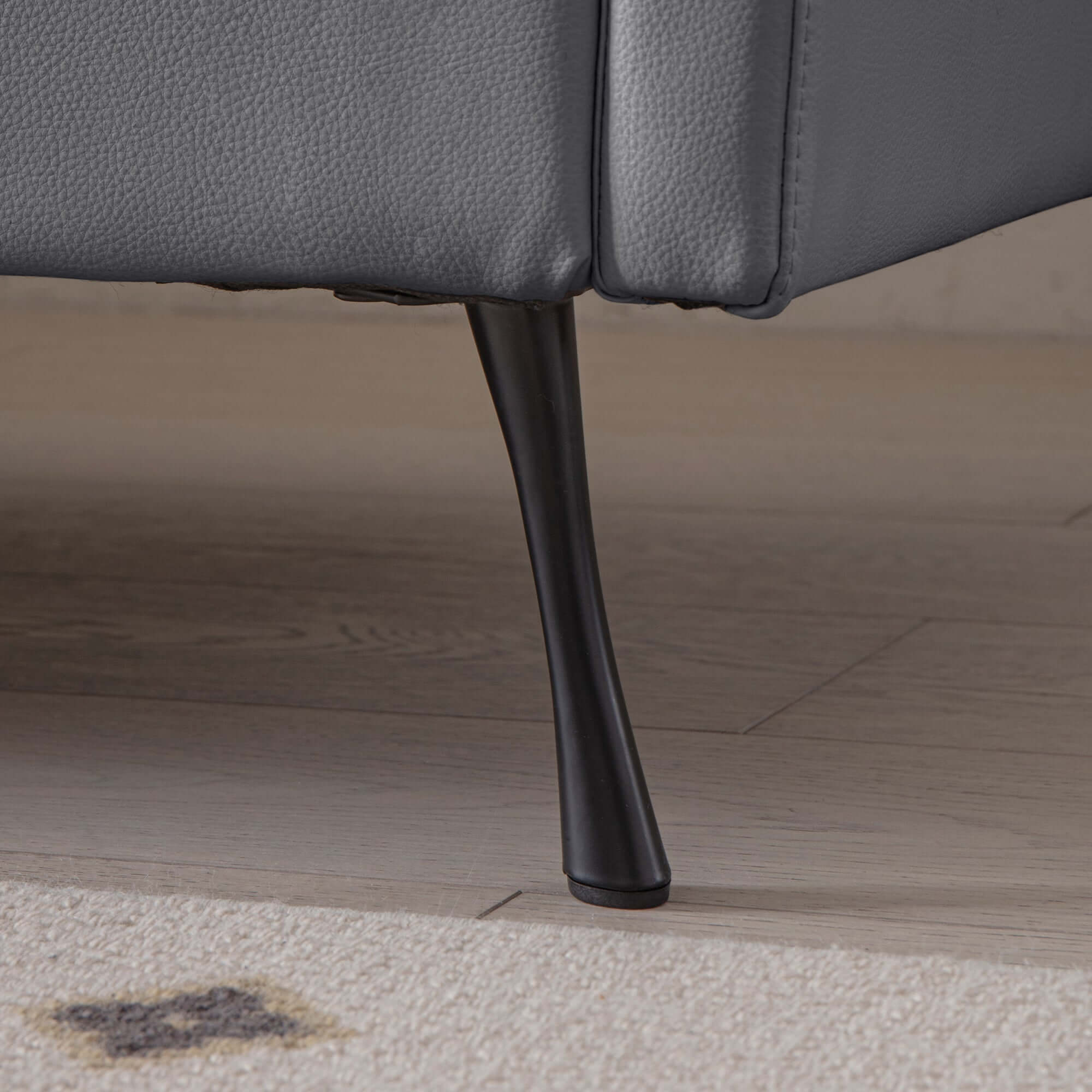 [VIDEO] provided]104.5"Modern Sectional Technical leather L-Shaped Sofa Couch with Convertible Ottoman