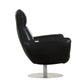 Global United 22" Modern Genuine Italian Leather Lounge Chair