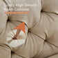 WKS5G Elegant beige leather main color, the sofa presents a calm and elegant appearance