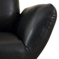 Global United 22" Modern Genuine Italian Leather Lounge Chair