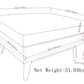 Owen - Square Coffee Table Storage Ottoman - Distressed Saddle Brown
